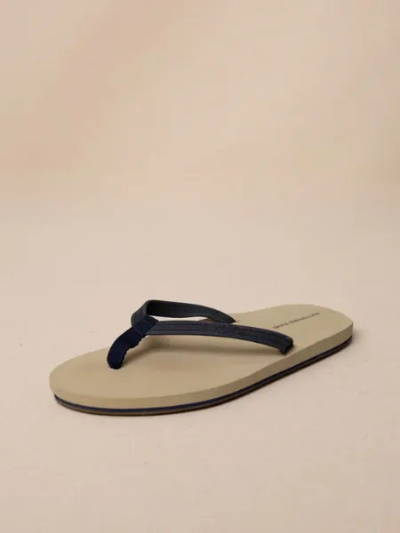 Women Weekend Nautical Navy Leather Flipjacks